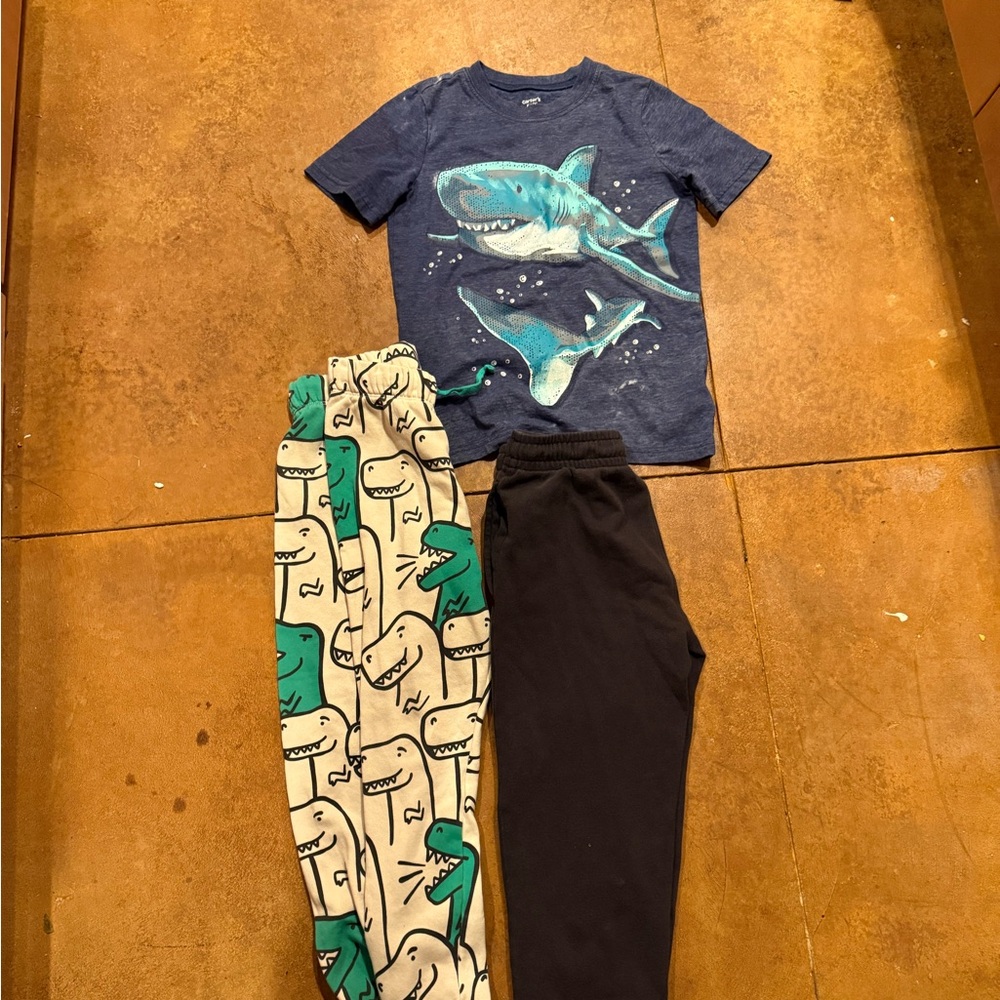 Shark Graphic Tee and Pants Set